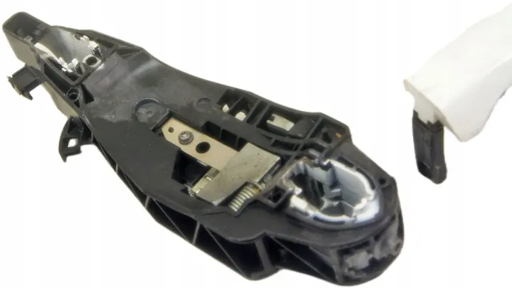 Opel Corsa F Door Handle Left Front Jade Weiss UN208 image 2