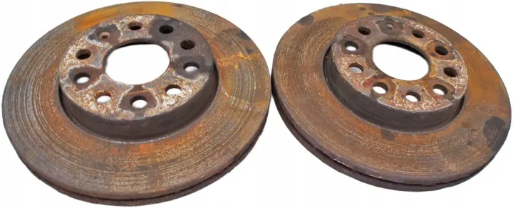 VW Golf VII Front Brake Discs Set UU257+ Volkswagen OE image 2