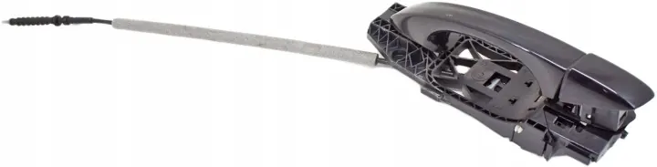 VW Golf VII Door Handle Left Rear UU111 Deep Black Pearl image 2