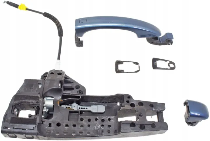 Audi Q3 Door Handle Left Rear Blue OEM UP218 image 2